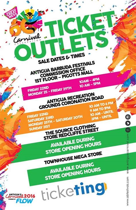 event ticket outlets.